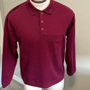 Knightsbridge for MenBurgundy Long Sleeve Polo Shirt